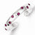 Sterling Silver Pink CZ Toe Ring