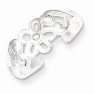 Sterling Silver Flower Toe Ring
