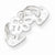 Sterling Silver Flower Toe Ring