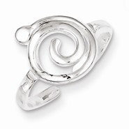Sterling Silver Swirl Toe Ring