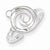 Sterling Silver Swirl Toe Ring