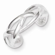 Sterling Silver Woven Toe Ring