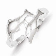 Sterling Silver Dolphin Toe Ring