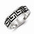 Sterling Silver Greek Key Design Ring