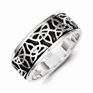 Sterling Silver Antiqued Celtic Knot Ring
