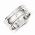 Sterling Silver Ridged Edge Ring