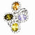 Sterling Silver Multi-color CZ Ring