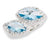 Sterling Silver Blue & Clear CZ Ring