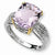Sterling Silver & 14k Yellow Gold Light Amethyst and Diamond Ring