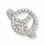 Sterling Silver CZ Peace Sign Ring