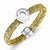 Sterling Silver & Vermeil Wire Wrapped CZ Ring