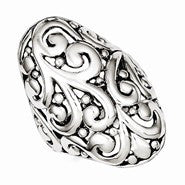 Sterling Silver Antiqued Filigree Ring