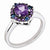 Sterling Silver Amethyst & Tanzanite Ring