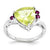 Sterling Silver Lemon Quartz & Rhodolite Garnet Ring