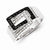 Sterling Silver Black & White Diamond Ring