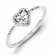 Sterling Silver Diamond Ring