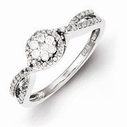 Sterling Silver Diamond Ring