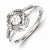 Sterling Silver Diamond Ring