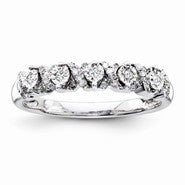 Sterling Silvadium Diamond Ring