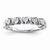 Sterling Silvadium Diamond Ring