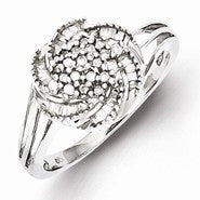 Sterling Silver Diamond Ring