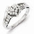 Sterling Silver Diamond Ring