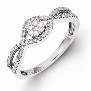 Sterling Silver Diamond Ring
