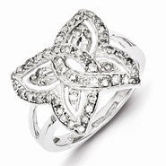 Sterling Silver Diamond Ring