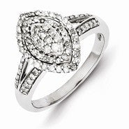 Sterling Silver Diamond Ring