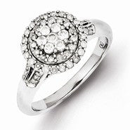 Sterling Silver Diamond Ring