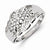 Sterling Silver Diamond Ring