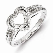 Sterling Silver Diamond Ring
