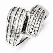 Sterling Silver Diamond Ring