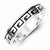 Sterling Silver Greek Key Antiqued Wedding Band