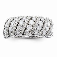 Sterling Silvadium Diamond Ring