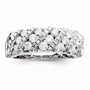 Sterling Silvadium Diamond Ring