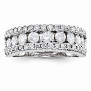 Sterling Silvadium Diamond Ring