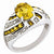 Sterling Silver Citrine & Diamond Ring