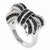 Sterling Silver Black & White Diamond Ring