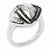 Sterling Silver Black and White Diamond Ring