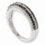 Sterling Silver Black and White Diamond Ring