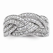 Sterling Silver Diamond Ring