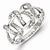 Sterling Silver Diamond Fashion Ring