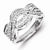 Sterling Silver Diamond Fashion Ring