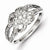 Sterling Silver Diamond Fashion Ring