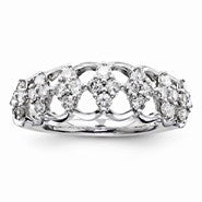 Sterling Silver Diamond Fashion Ring