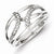 Sterling Silver Diamond Fashion Ring