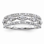 Sterling Silver Diamond Fashion Ring