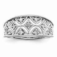 Sterling Silver Diamond Fashion Ring