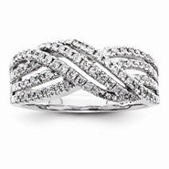 Sterling Silver Diamond Fashion Ring